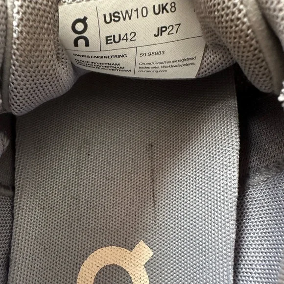 On Running Women’s Gray Running Shoes - Picture 4 of 4